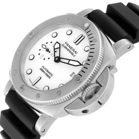 panerai ceramica submersible|panerai submersible 42mm white dial.